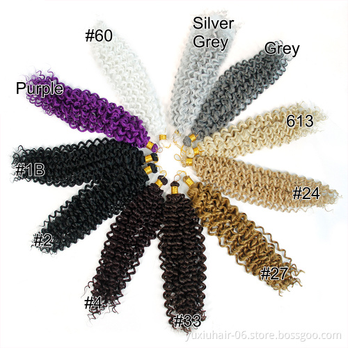 Ombre braids Twist hair Afro Kinky Curly 14Inch Long Bohemian Crochet Braids Synthetic Braiding Hair Extension for Women